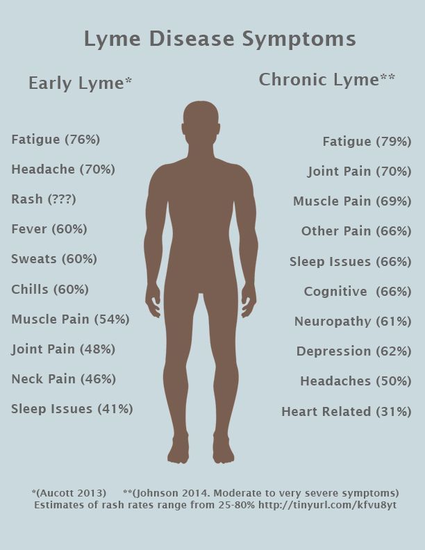 lyme disease symptoms years later