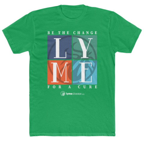 Be The Change For A Lyme Disease Cure Mens Green T-Shirt