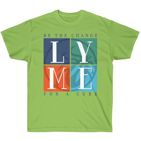 Be The Change For A Lyme Disease Cure Adult Lime T-Shirt