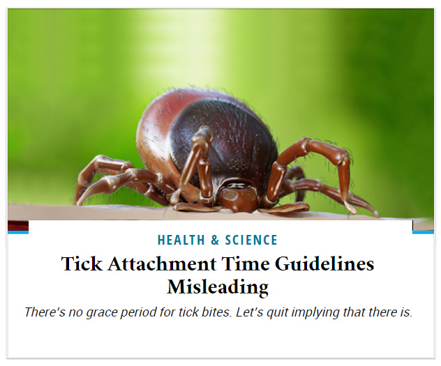 Tick Attachment Time Guidelines Misleading