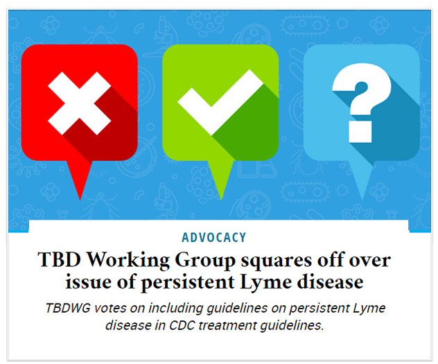 TBD Working Group squares off over issue of persistent Lyme disease