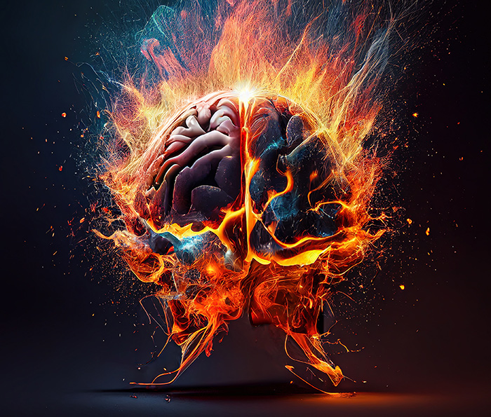 neuroinflammation — brain on fire