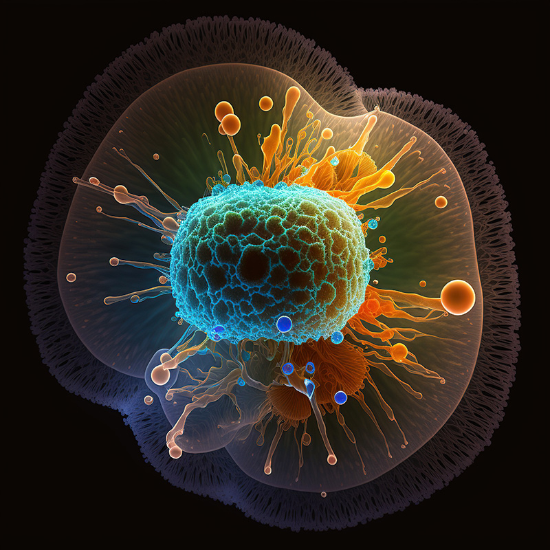 Macrophages engulf debris from dead cells and then break it down