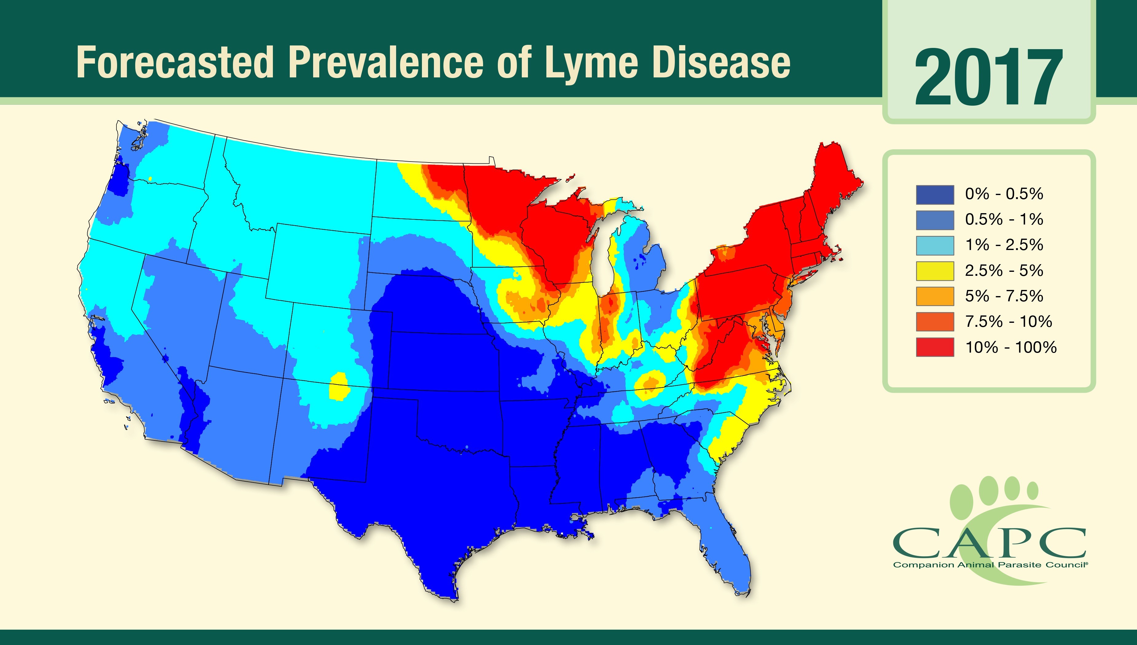 LYME SCI Dog maps provide important clue to human disease risk