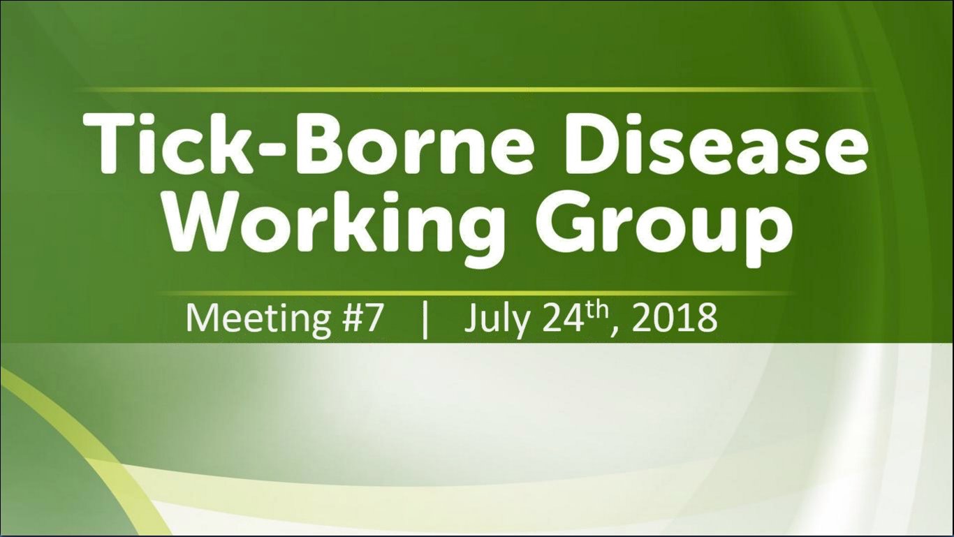 Tick-Borne Disease Working Group