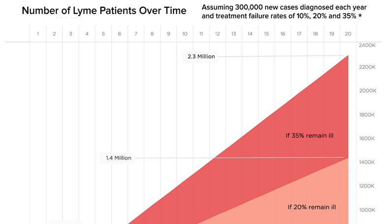 Lyme disease prevalence growing over time